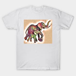 Elephant Mom and Baby T-Shirt